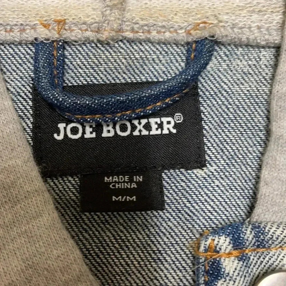 COPY - Joe Boxer Denim Hoodie Jacket, size Med - Picture 2 of 8